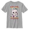 DreamWorks Gabby's Dollhouse Boys' Hug Attack Pandy Short Sleeve Crew Tee, Athletic Heather view 1