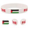 WHAMVOX Silicone Bracelets Palestine Flag 10-pack Elastic Wristbands for Men Women Sports and Games view 2