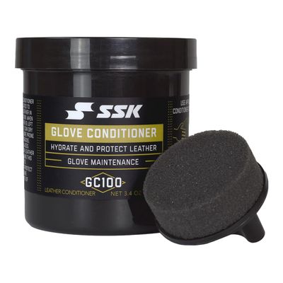 SSK Glove Conditioner with Applicator-Baseball & Softball Glove Maintenance-Hydrates & Protects Leather GC100 (GC100)