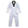 JAGUAR PRO GEAR Regular Taekwondo Gi Uniform Set 8oz Ultra Light Premium Fabric TKD Suit With Belt For Kids Adults Unisex (White With Black Trim, 0) view 1