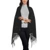 DRTGEDS Black Glitter Sweet Print Women'S Super Soft Classic Cashmere Winter Fringed Scarf For Spring Fall Winter view 2