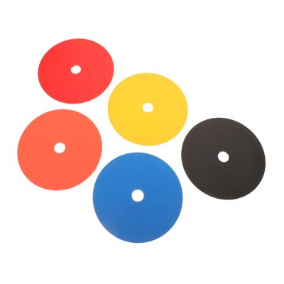 HANABASS 5pcs Football Training Markers Soccer Training Sign Discs Marking Signs Tough PVC for Gym Floor Sports Field