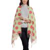 DRTGEDS Watermelon Green Sweet Print Women'S Super Soft Classic Cashmere Winter Fringed Scarf For Spring Fall Winter view 2