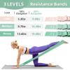 Stretch Bands for Exercise, Resistance Bands for Working Out, Exercise Bands for Physical Therapy, Pilates, Rehab, Stretch, Strength Training and Yoga Starter Set-Green view 2