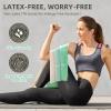 Stretch Bands for Exercise, Resistance Bands for Working Out, Exercise Bands for Physical Therapy, Pilates, Rehab, Stretch, Strength Training and Yoga Starter Set-Green view 4