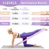 Stretch Bands for Exercise, Resistance Bands for Working Out, Exercise Bands for Physical Therapy, Pilates, Rehab, Stretch, Strength Training and Yoga Starter Set-Pink view 2