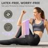 Stretch Bands for Exercise, Resistance Bands for Working Out, Exercise Bands for Physical Therapy, Pilates, Rehab, Stretch, Strength Training and Yoga Starter Set-Pink view 4