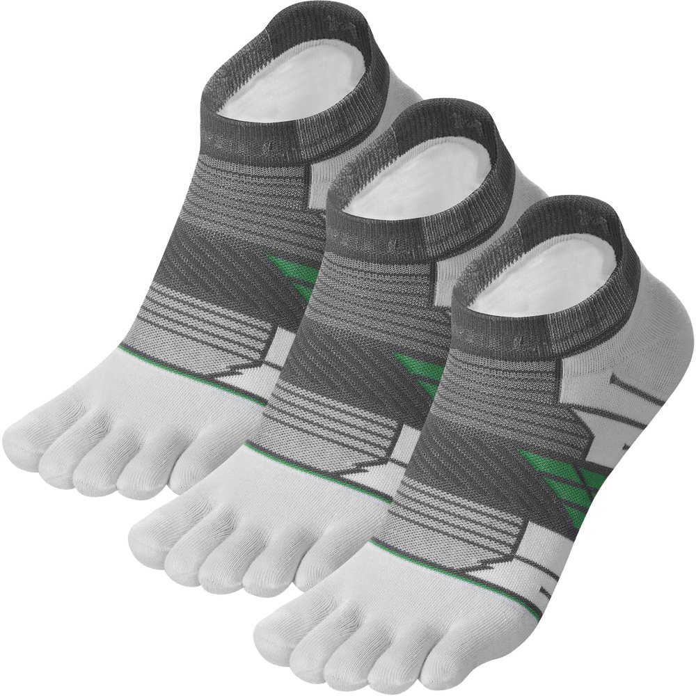 VWELL Toe Socks for Men and Women COOLMAX Five Finger Socks Athletic Running socks Sport Ankle Toe socks (3Pairs)