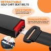 CLUBRALLY Golf Cart Seat Belts, 40" Retractable Universal Golf Cart Seatbelts Kit, Fits Club Car EZGO, Yamaha view 2