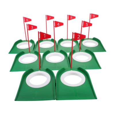 BESPORTBLE 9pcs Golf Putting Cup Training Portable Golf Practice Tool for Enhanced Accuracy and Skill Development for Home Office and Outdoor Use
