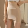 HEYXI Womens Ice Silk High Waist Double Layer Front Crotch Shorts Tummy-Control Traceless Underpants for Skirts Dresses Ice Silk+White view 4