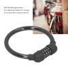 JTLB Combination Lock Cable, Zinc Alloy Cable Lock with 4-Digit Password for High Security Outdoors, with Interlocking Function, Convenient to Carry (Black) view 3