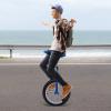 Emmliy 24" Wheel Unicycle, One Wheel Bike with Steel Rim, Leakproof Tire Wheel Cycling Outdoor Sports Fitness Exercise Health (Blue) view 2