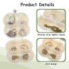 AOZUO Small Jewelry Travel Case, Clouded Shaped Portable Jewelry Box Earring Case Organizer Fancy-looking Trinket Box with 7 Compartments for Rings Earrings Necklaces Jewelry and Pills (White) view 4