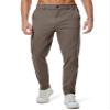 JMIERR Men's Stretch Chino Pants Business Casual Essentials Elastic Waist Classic Fit Tapered Cotton Twill Work Athletic Golf Dress Trousers, 3XL, Greyish Brown view 1