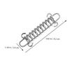 Anneome Steel Tent Rope Tensioner Camping Pegs Heavy Duty Windproof Spring Tent Buckle view 3