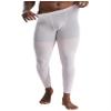 Jugaoge Men Compression Pants Athletic Base Layer Running Tights Workout Leggings for Yoga Gym Sports White Medium view 3