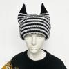 Dsgzkk Adult Knit Ox Horn Hat Knit Balaclava Hat Cute Students Outdoor Cycling Skiing Hat Winter Keep Warm Hat for Couple view 4