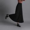 Womens Winter Soft Knitted Long Skirt Vintage High Waist Fall Elegant A-line Midi Pleated Skirt Black XL view 4