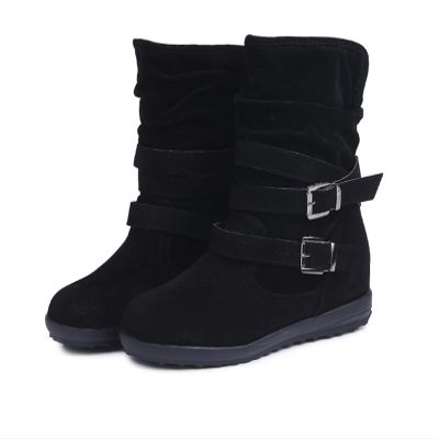 Ladmiple Faux Fur Boots Pink Womens Casual Slip-on Warm Loafers Shoes Faux Fur-Lined Comfortable Lightweight Winter Snow Ankle Boots Outdoor Walking Shoes