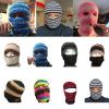 Dsgzkk Handmade Balaclava Neck Protect Hat Winter Knit Stripe Pattern Hat Christmas New Year Hat for Students Teens view 2