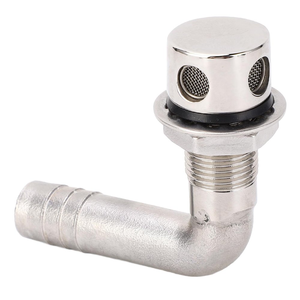 Boat Fuel Gas Vent, Erosion Metal Boat Fuel Vent 90 Degree Elbow Design 316 Stainless Steel for Yachts