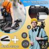 CUIOT Kick Scooter for Kid Ages 6+,Teens & Adults - Max Load 300 LBS, 4 Adjustable Levels, 200mm Big Wheel Scooter - FoldingLightweight, Aluminum, Indoor and Outdoor Scooters, Bearing ABE,Black view 2