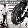 CUIOT Kick Scooter for Kid Ages 6+,Teens & Adults - Max Load 300 LBS, 4 Adjustable Levels, 200mm Big Wheel Scooter - FoldingLightweight, Aluminum, Indoor and Outdoor Scooters, Bearing ABE,Black view 4