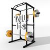 DEFNES Power Cage Squat Rack, 1200 Lb Weight Capacity, Squat Machine With Double Bars, 45 X 46 X 82 Inches, It'S Made Of High-Strength Steel For Home Gym Workout Equipment, Black. view 1