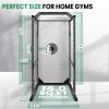 DEFNES Power Cage Squat Rack, 1200 Lb Weight Capacity, Squat Machine With Double Bars, 45 X 46 X 82 Inches, It'S Made Of High-Strength Steel For Home Gym Workout Equipment, Black. view 2