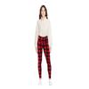 No Boundaries Juniors Holiday Print Ankle Leggings (US, Alpha, X-Small, Regular, Regular, Red & Black Check) view 2