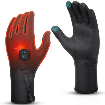 V.Step Heated Gloves for Men Women Rechargeable Heated Gloves Liners Windproof Electric Gloves for Cold Weather Work Motorcycle Skiing Hunting, Small