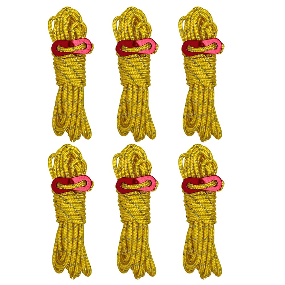 JOKOTI Reflective Tent Guy Rope Light Weight Tent Guide Line Cord 13 Feet Guy Rope for Outdoor Camping Hiking Awning Tent