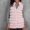 asntrgd Faux Fur Vest For Women 2024 Fall Casual Soft Shaggy Sleeveless Jacket Thicken Warm Fuzzy Fluffy Winter Coats view 3