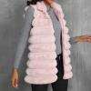 asntrgd Faux Fur Vest For Women 2024 Fall Casual Soft Shaggy Sleeveless Jacket Thicken Warm Fuzzy Fluffy Winter Coats view 4