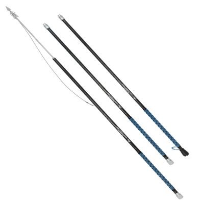 BLUEWING 12ft V3 Front Weighted Fishing Harpoon Carbon Fiber Spearfishing Pole Heavy Duty Spear with Stainless Steel Big Game Dart for Tuna, Marlin, Swordfish