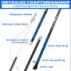 BLUEWING 12ft V3 Front Weighted Fishing Harpoon Carbon Fiber Spearfishing Pole Heavy Duty Spear with Stainless Steel Big Game Dart for Tuna, Marlin, Swordfish view 2
