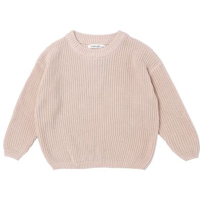 Kids Ribbed Knit Sweater Solid Oversized Loose Plain Long Sleeve Pullover Sweatshirt Warm Base Casual Tops (A, 5 Years)
