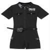 JanJean Womens Dirty Cop Uniform Costume Cop Dress Up Jumpsuit with Belt and Purse Police Uniforms Black X-Large view 3