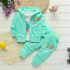 Kids Toddler Girl Clothes Long Sleeve Lollipop Print Full Zip Jacket Pullover Hoodie Sweatshirt (Mint Green, 3-4 Years) view 2