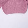 Kids Ribbed Knit Sweater Solid Oversized Loose Plain Long Sleeve Pullover Sweatshirt Warm Base Casual (PK2, 7 Years) view 3