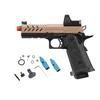 Vorsk Aluminum Airsoft Hi-Capa 4.3 Hi Capa Pro Gas Blowback Pistol w/Red Dot Sight (Black/Tan) view 1