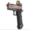 Vorsk Aluminum Airsoft Hi-Capa 4.3 Hi Capa Pro Gas Blowback Pistol w/Red Dot Sight (Black/Tan) view 4