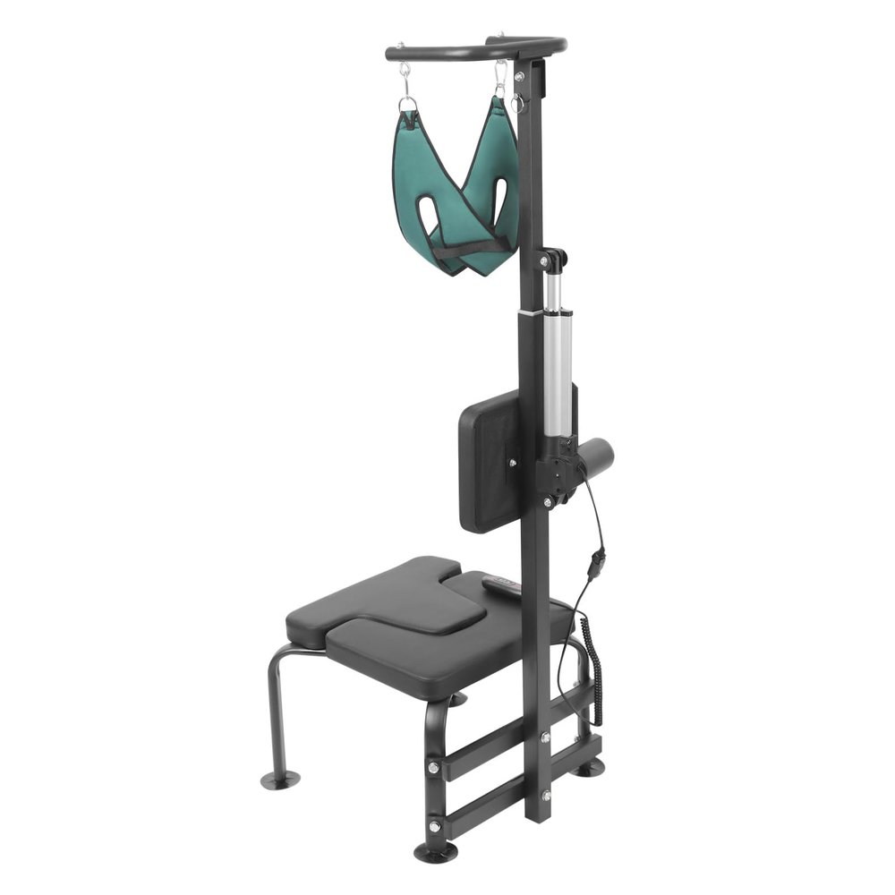 Philipreba 266 Lbs Capacity Stretching Training Equipment for Neck, 29V 55W Cervical Traction Device Back Stretcher Machine, Lower Back Pain Relief Machine Inversion Table
