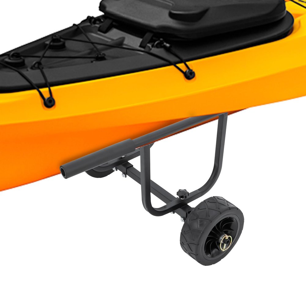 Eleeferri Kayak Cart with 2 Straps 8" Wheels Kayak Cart Dolly 220LBS Load Capacity Canoe Cart Adjustable Width Kayak Dolly Kayak Suitable for 16.5 Kayak and Canoe