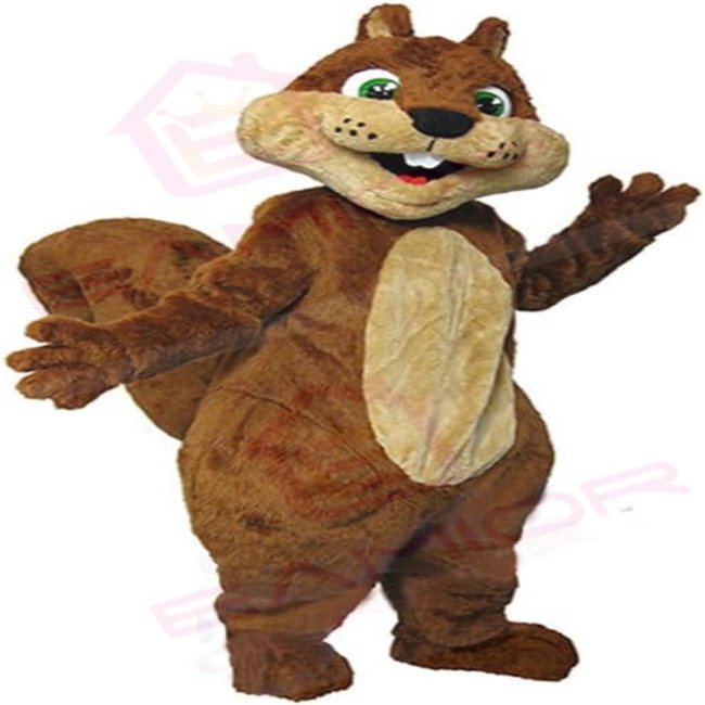 Eamior Smart Brown Squirrel Mascot Costume Adult Size for Men & Women with Built-in Fan Inside the Head