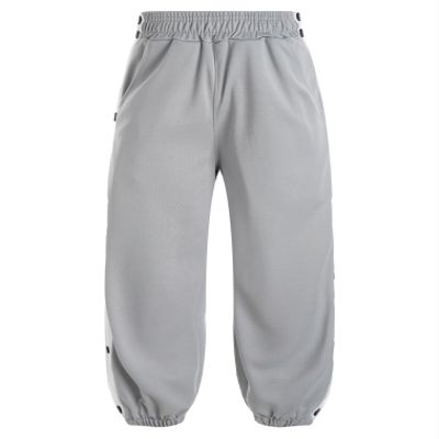 JEATHA Kids Boys Side Split Press Button Surgery Sweatpants Basketball Trousers Tracksuit Bottoms with Packet Gray 11-12 Years
