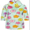 BTPEIHTD Kids Hooded Bathrobe Girls Soft Plush Hooded Flannel Pajamas Sleepwear Boys Spa Robe Aqua Rainbow Flower 9-10 Years view 2