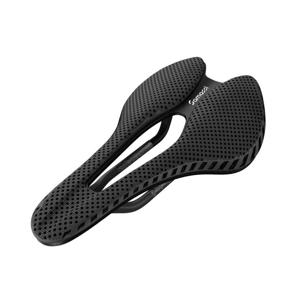 Samassi 3D Printed Bike Saddle | Comfortable Road Bike Seat Cushion for Men and Women| Lightweight Carbon Fiber Bicycle Seat, Shock Absorbing and Breathable | Ideal for MTB BMX XC Gravel Bikes