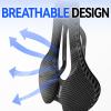 Samassi 3D Printed Bike Saddle | Comfortable Road Bike Seat Cushion for Men and Women| Lightweight Carbon Fiber Bicycle Seat, Shock Absorbing and Breathable | Ideal for MTB BMX XC Gravel Bikes view 2